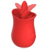 Generique Stimulateur de clitoris Tongue Flower Rouge